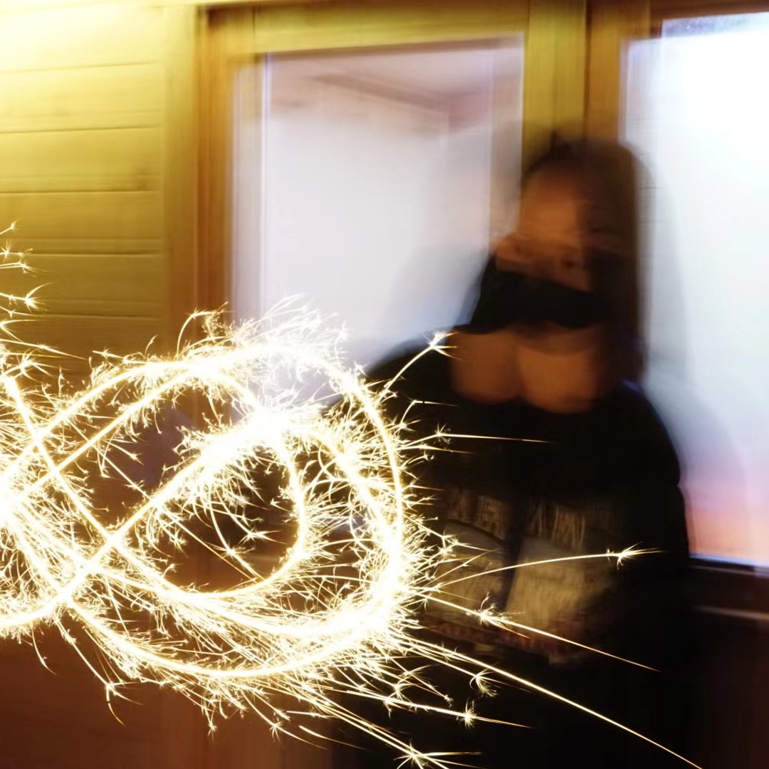 51 sparklers portrait