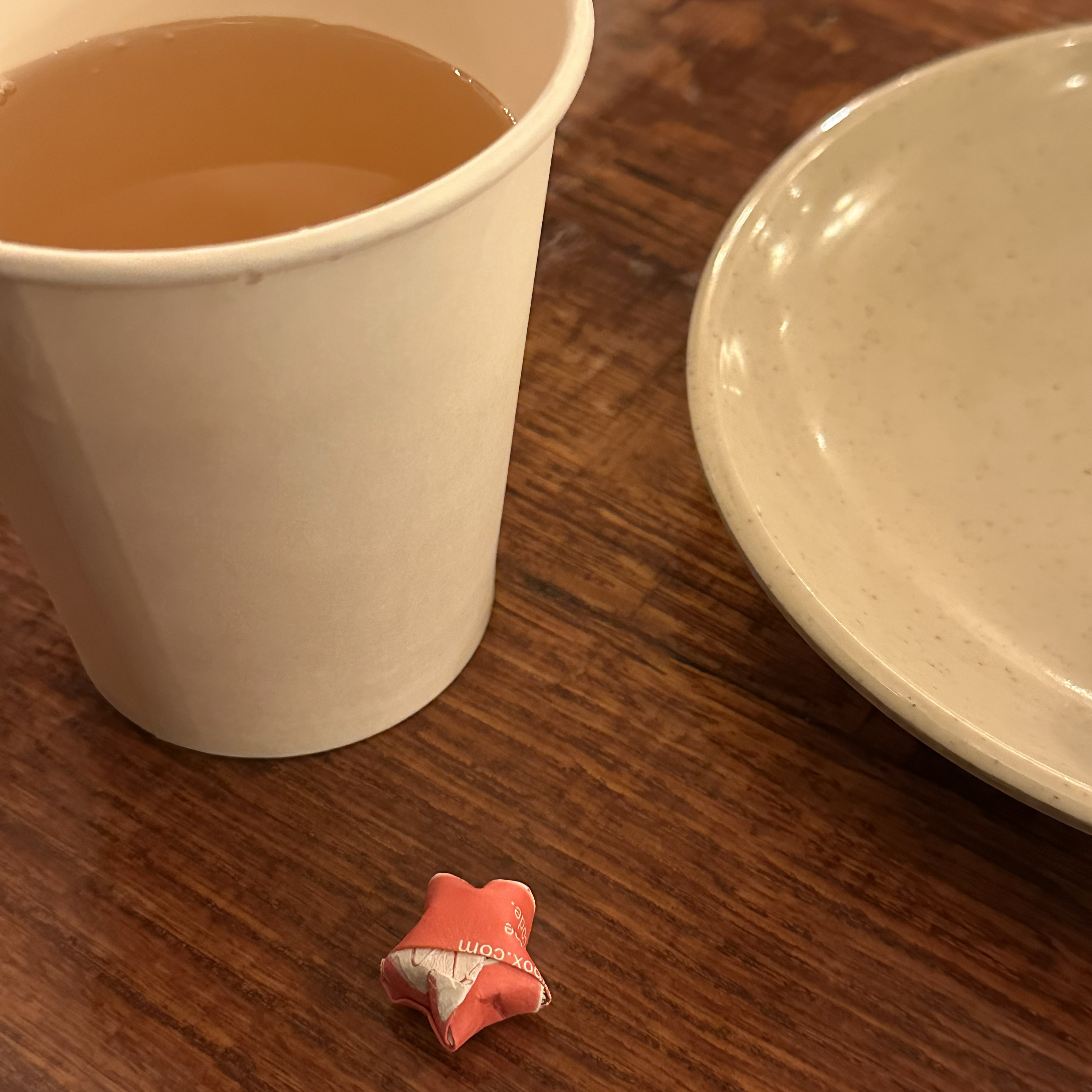 65 tea and paper star